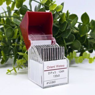 Иглы &laquo;ORIENT WATEA&raquo; для промышленных швейных машин DPx5 134R 1955 135x5 #12(80) / в пластине 10 штук OW DPx5 135x5 #12(80) фото